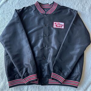 Pizza Planet Bomber Jacket Unisex XXL Toy Story Disney by Junk Food Pixar Satin